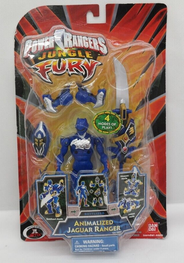 Animalized Jaguar Ranger Power Rangers Blue Jungle Fury Figure New (Open Box) WE