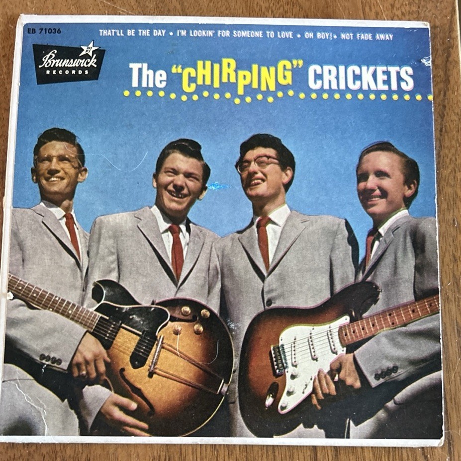 The Chirping Crickets 7”  Brunswick vinyl EP -Buddy Holly