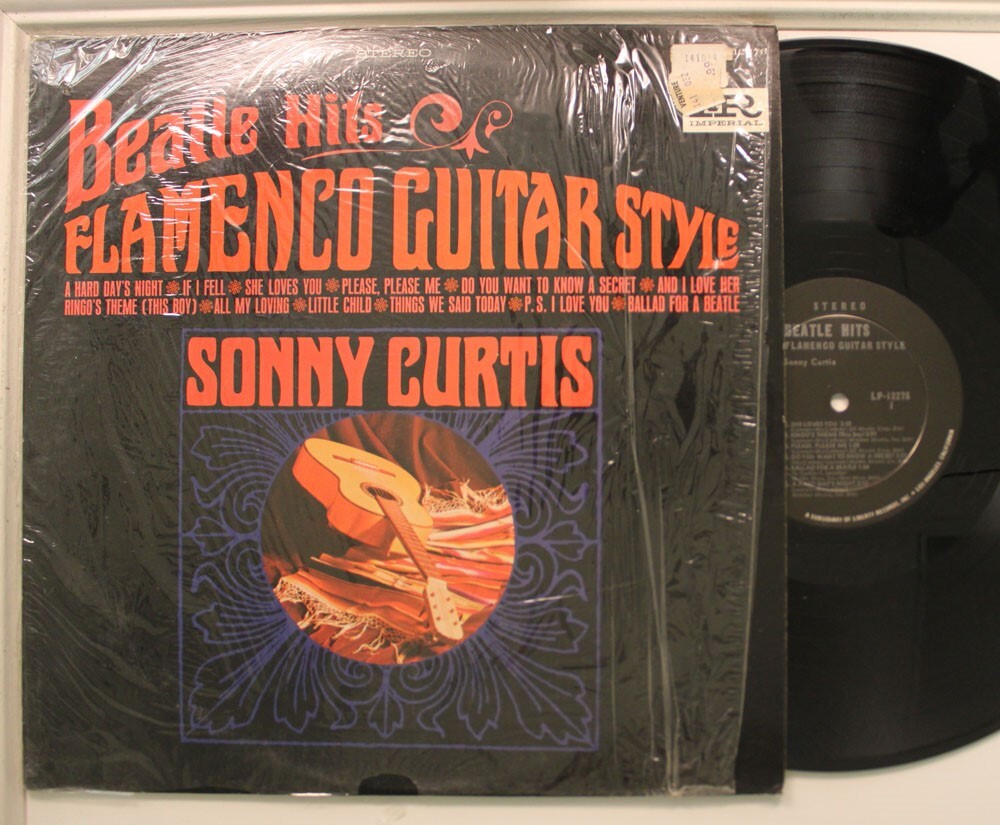 Sonny Curtis LP Beatles Hits – Flamenco Chitarra Stile Su Imperial - VG A NM