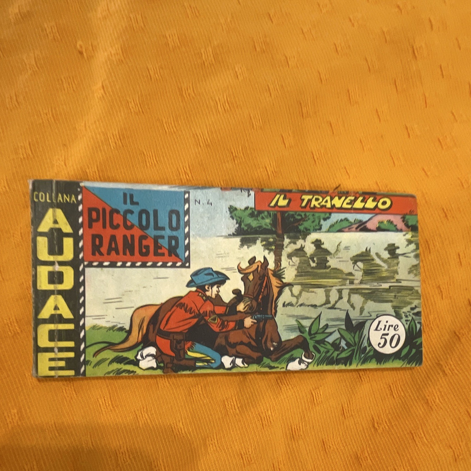Edizioni Audace Il Piccolo Ranger n.4 Il Tranello striscia fumetti 1960 IT