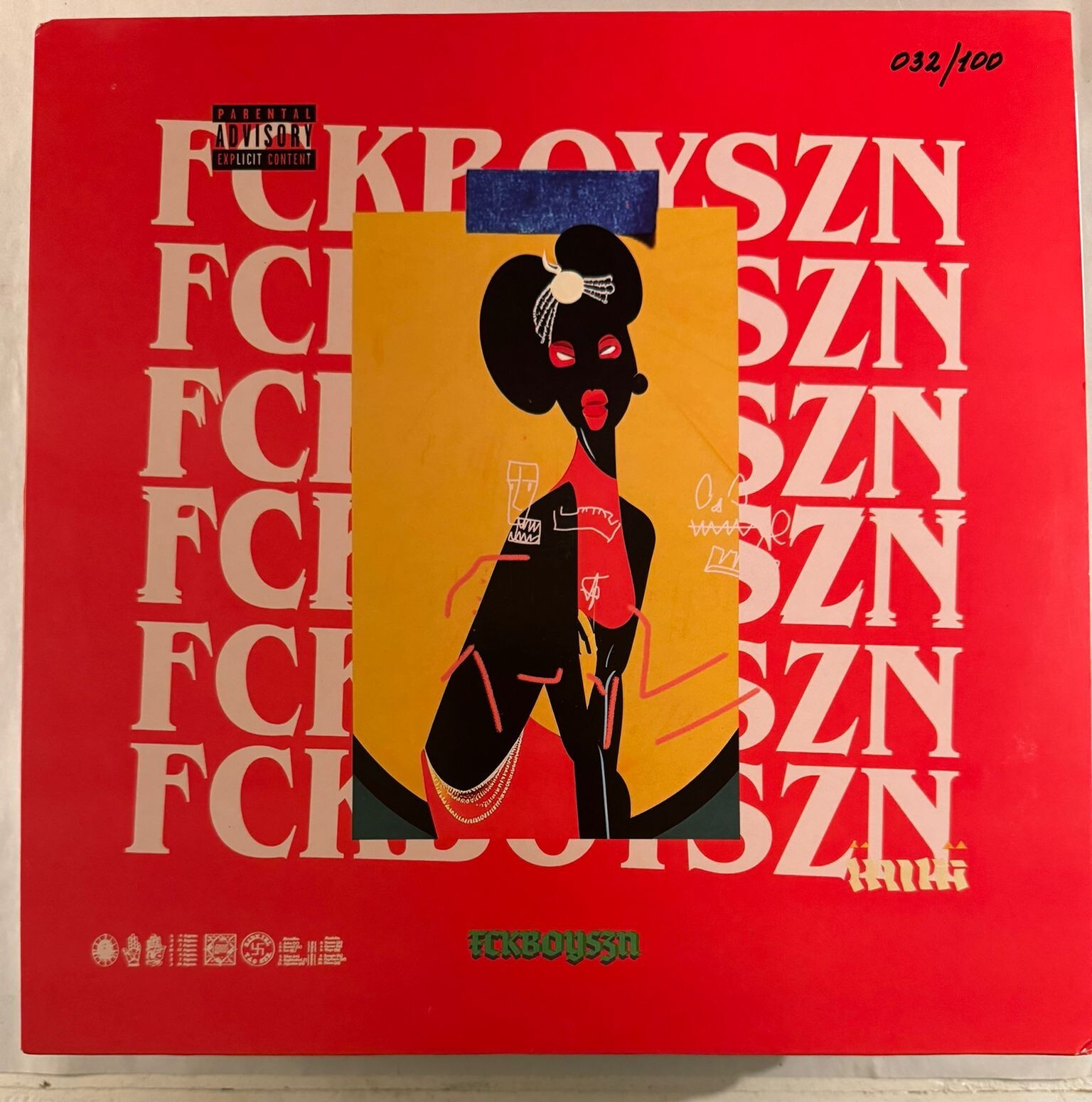 INNU – FCKBOYSZN - LIMITED EDITION #32/100 VINYL LP BLACK - NM - A19