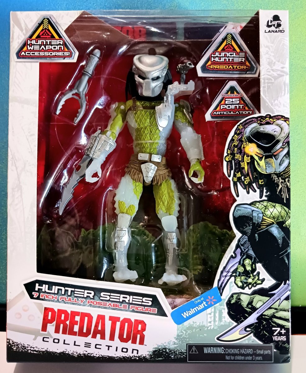 Figurina Predator Hunter serie 7" Walmart esclusiva #31363 di Lanard 2021