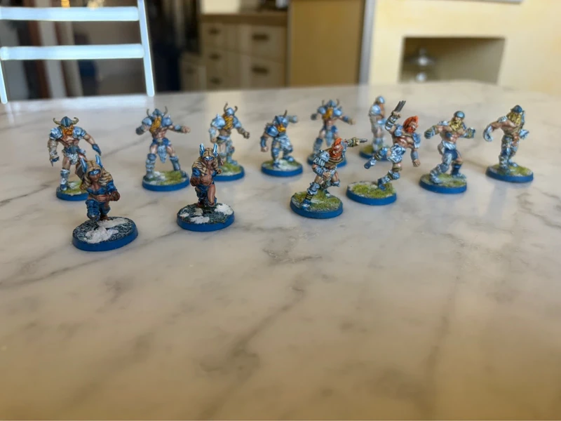 Squadra di Bloodbowl Blood Bowl Norse Greebo Games Warhammer Games Workshop
