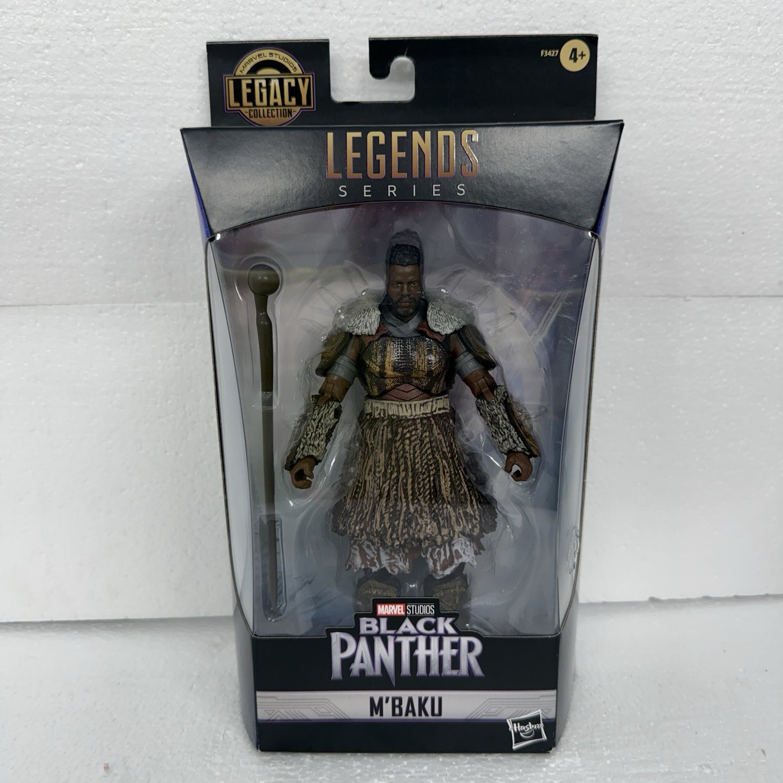 NIB Hasbro Marvel Studios BLACK PANTHER Legends Series M' BAKU Action Figure