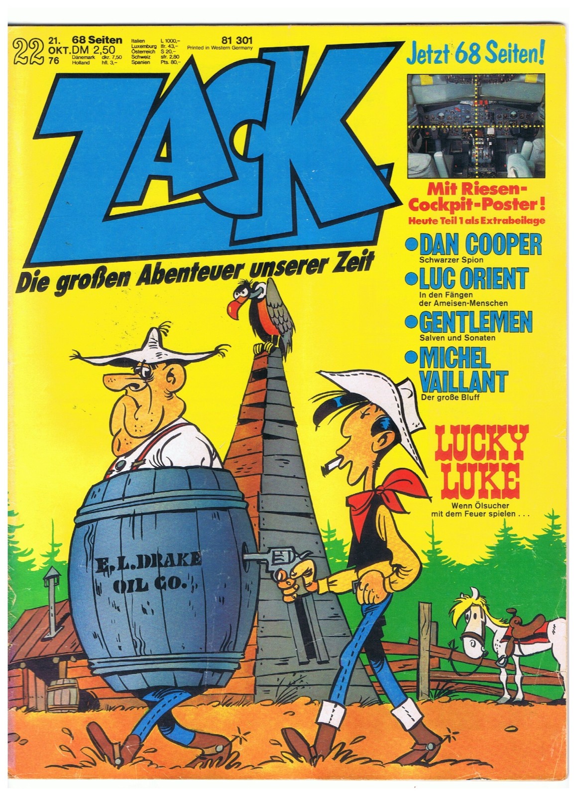 ZACK n.22 / 1976 - senza poster abitacolo - buono