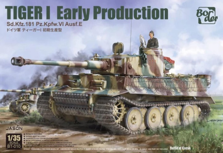 Border Model BT-010 Tiger I Produzione Iniziale Sd.Kfz.181 1:35 Kit