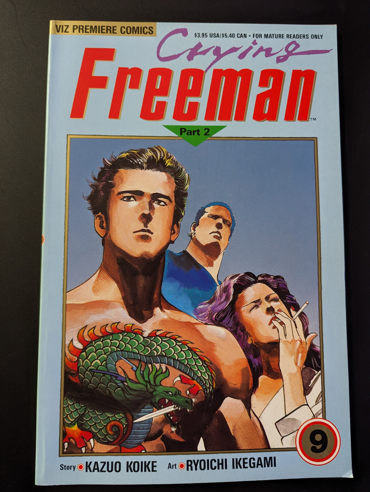 Crying Freeman Part 2 #9, Viz Premiere Comics, 1991, Manga.
