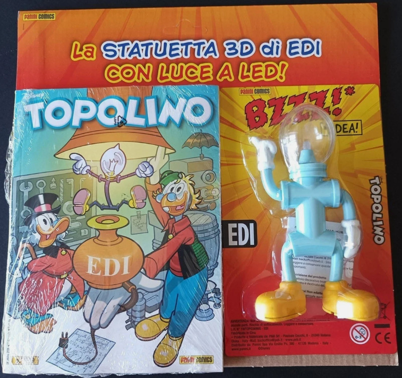 TOPOLINO 3699 CON EDI 3D CON LAMPADINA LUCE LED DISNEY