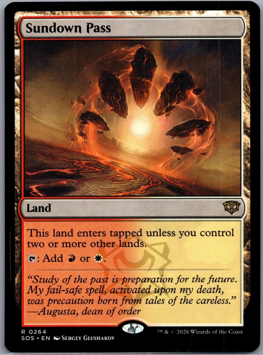 Sundown Pass 0264 Innistrad: Crimson Vow raro quasi nuovo MTG