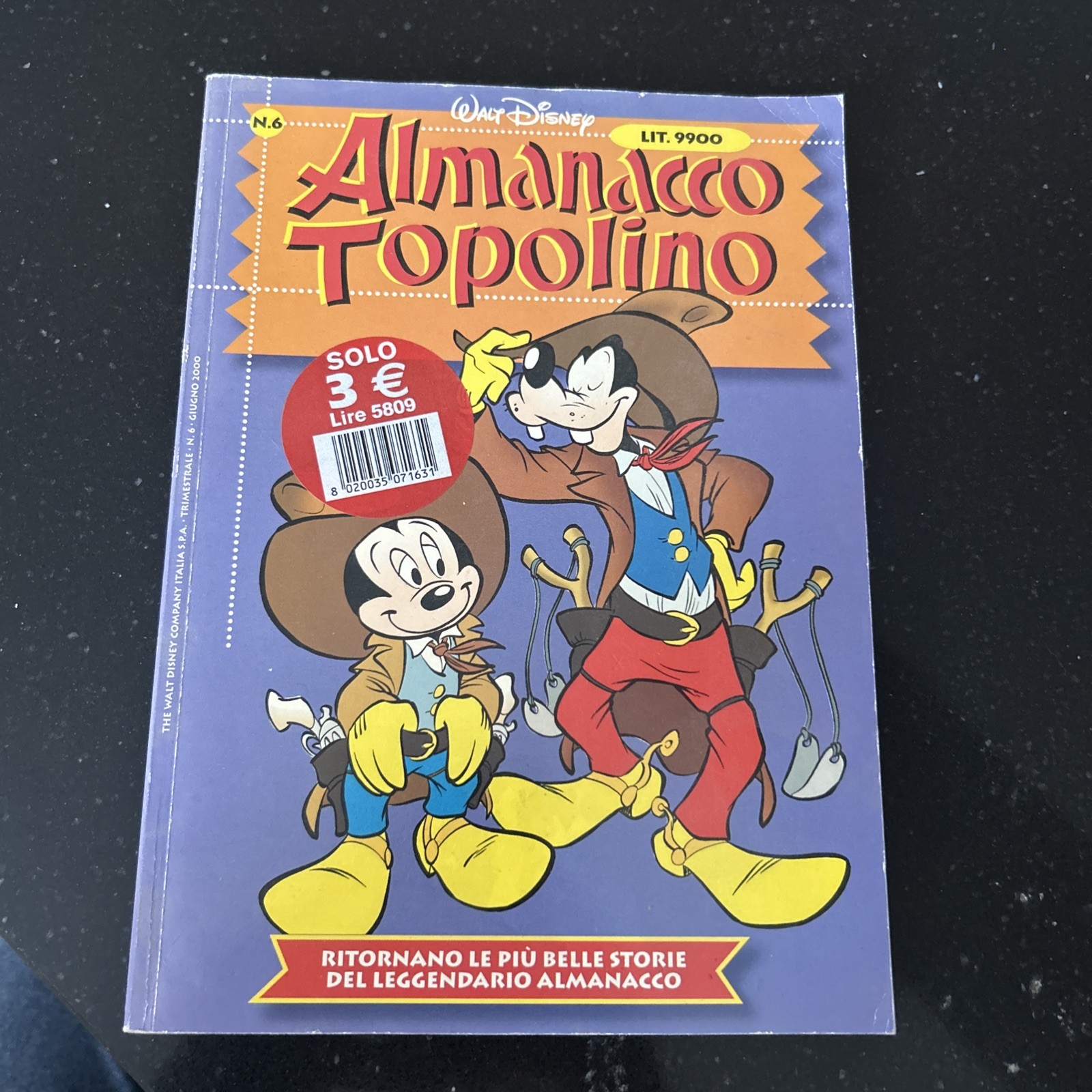 WALT DISNEY ALMANACCO TOPOLINO NUOVA SERIE n.6  Giugno 2000