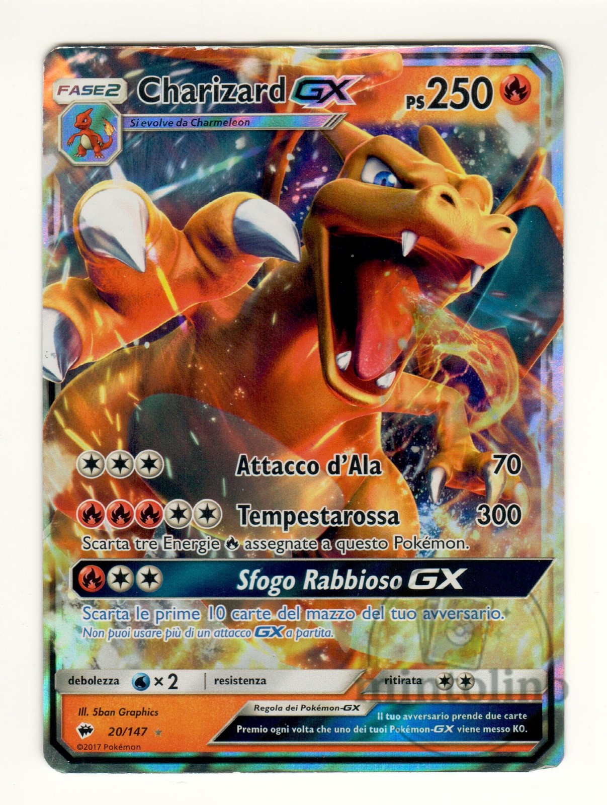 Charizard GX - BUS #20/147 Ombre Infuocate Pokemon GCC ITA