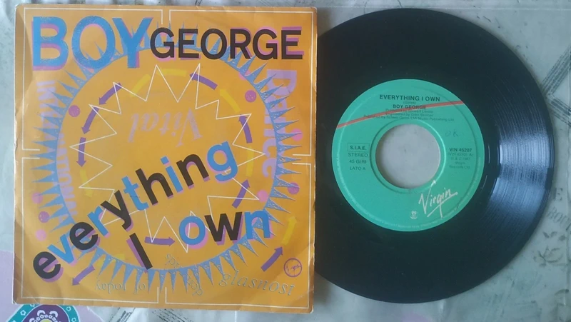 Boy George – Everything I Own / Use Me - 7” 1987 - Italy Press