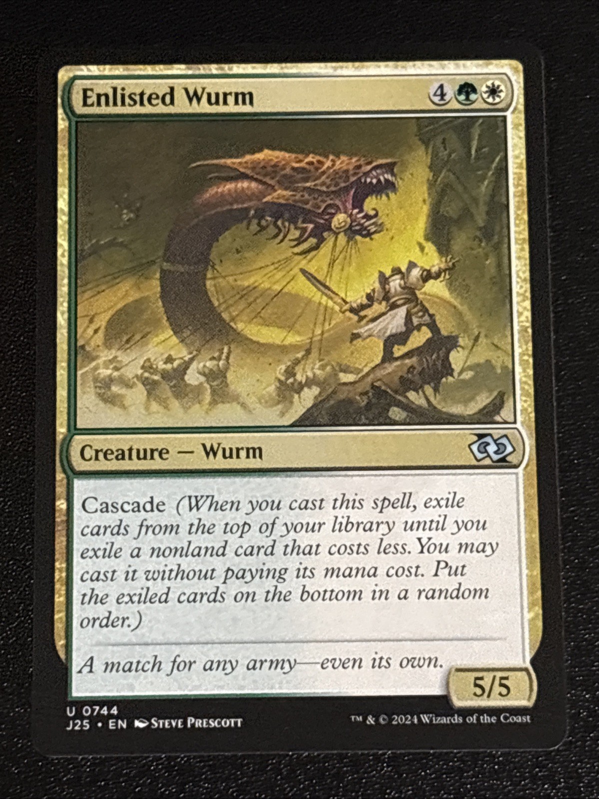 MTG Foundations Jumpstart Enlisted Wurm 0744 NM