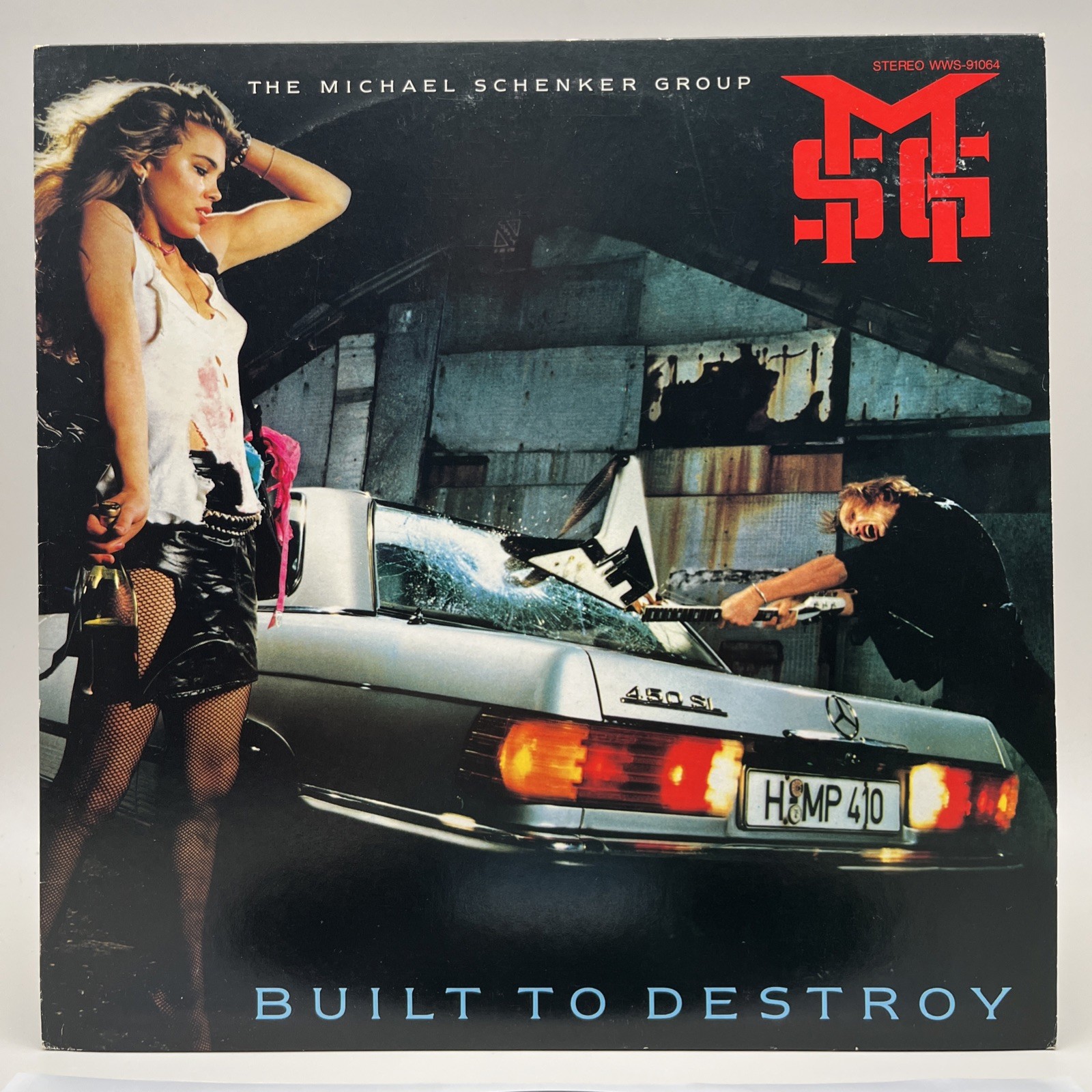 Michael Schenker Group – Built To Destroy Japan LP Vinyl Record Rock Poster