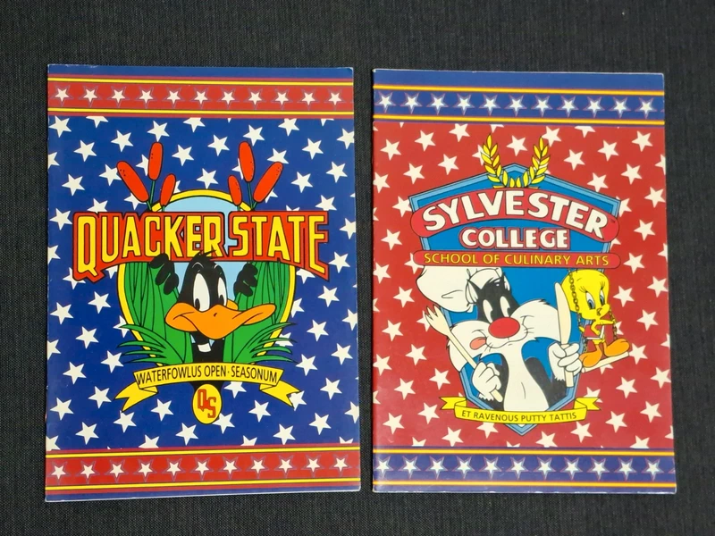 Cadernos Vintage Looney Tunes - Warner Bros - anos 90