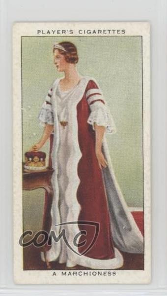 1937 Serie Incoronazione Giocatore Abito Cerimoniale Tabacco Una Marchesa #10 0y5