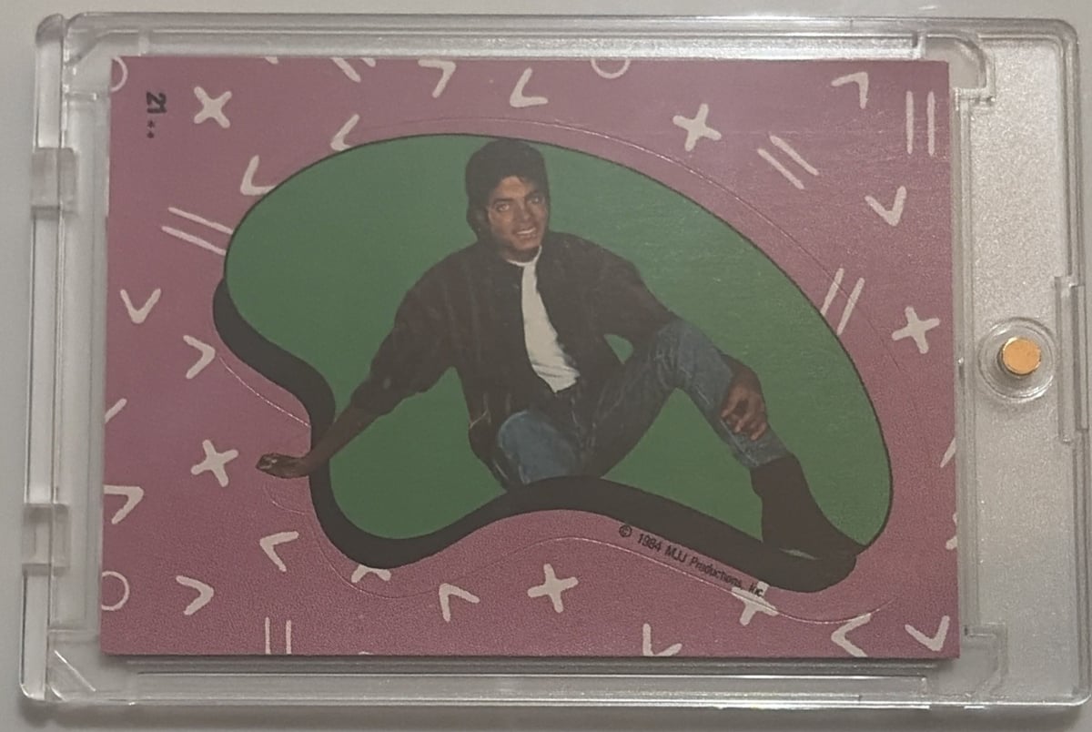 1984 Topps (MJJ Productions, Inc.) - Adesivo Michael Jackson Serie 1 #21