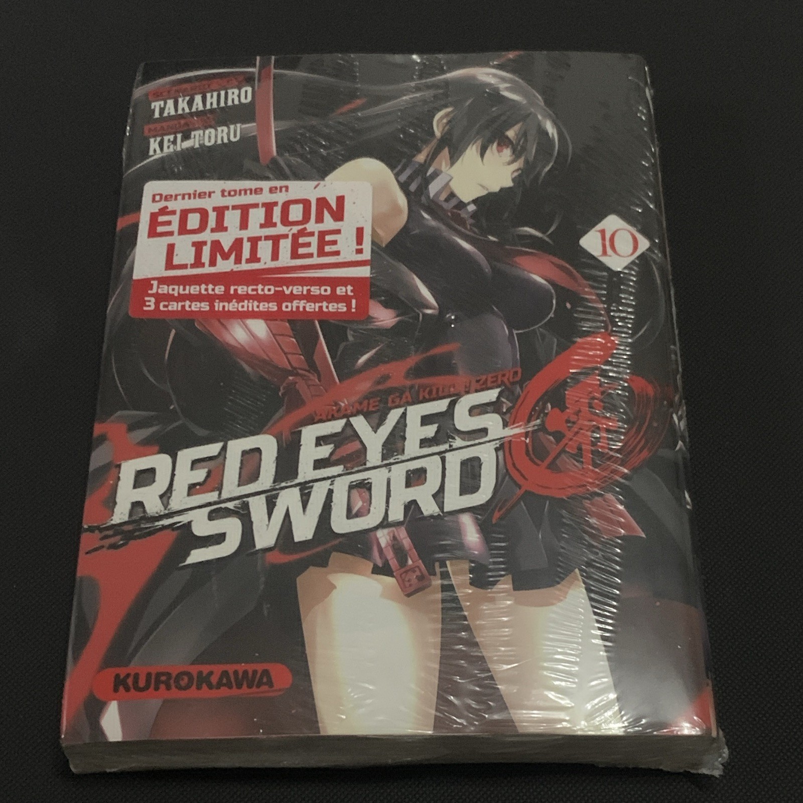 Kurokawa Red Eyes Sword Tome 10 Édition limitée Manga Français