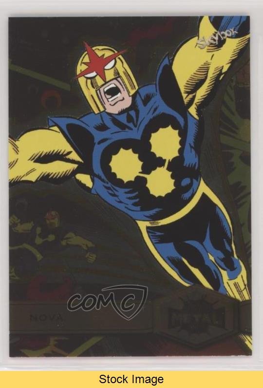 2022 Marvel Metal Universe Spider-Man High Series Gold Light FX Nova LEGGI 09q5