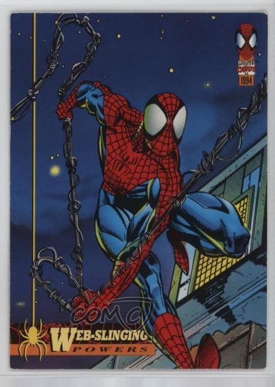 1994 Fleer Marvel Cards The Amazing Spidey's Powers Spider-Man Web-Slinging 1e8j