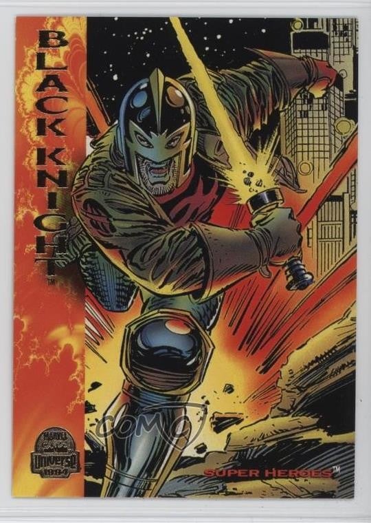 1994 Fleer Marvel Universe Series V Super Heroes Black Knight #143 c2s