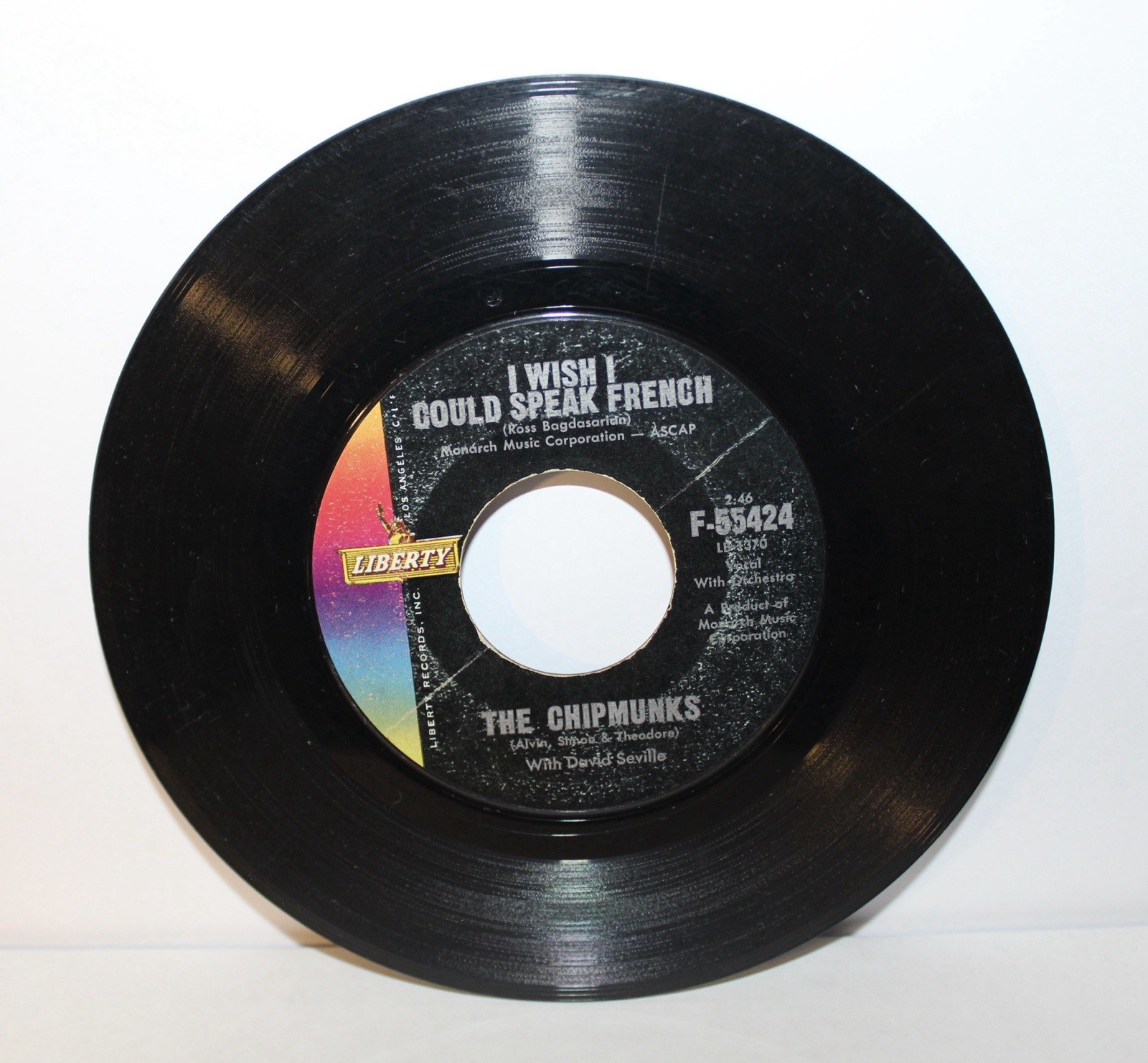 The Chipmunks – The Alvin Twist / I Wish I Could Speak French, 45 RPM VG