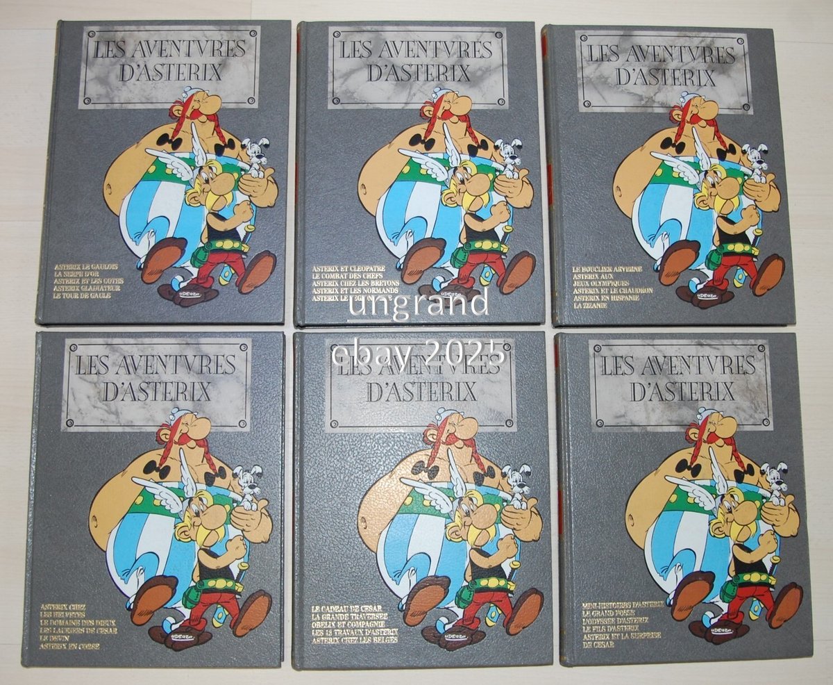 Astérix x 6 collection Intégrale ROMBALDI 30 BD Goscinny Uderzo TBE ,.