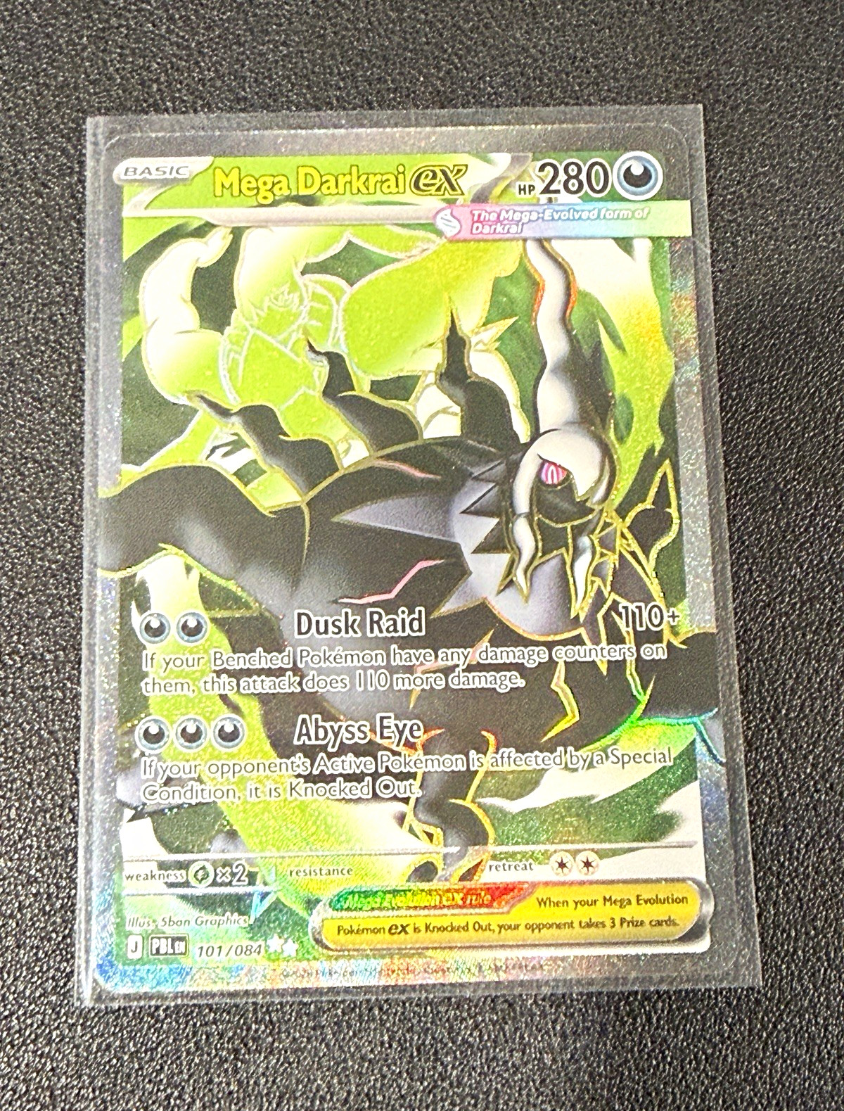 Pokémon TCG Mega Darkrai EX Ultra Rare ME05 Pitch Black English holo foil NM