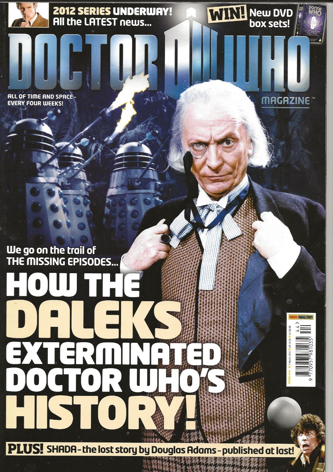 Doctor Who Magazine Issue 444 March 2012 William Hartnell and Daleks on cover