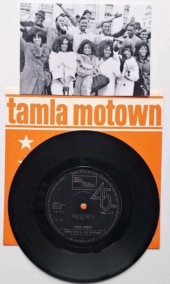 Diana Ross & The Supremes" Love Child" TMG 677 Tamla Motown Original UK 7"Single