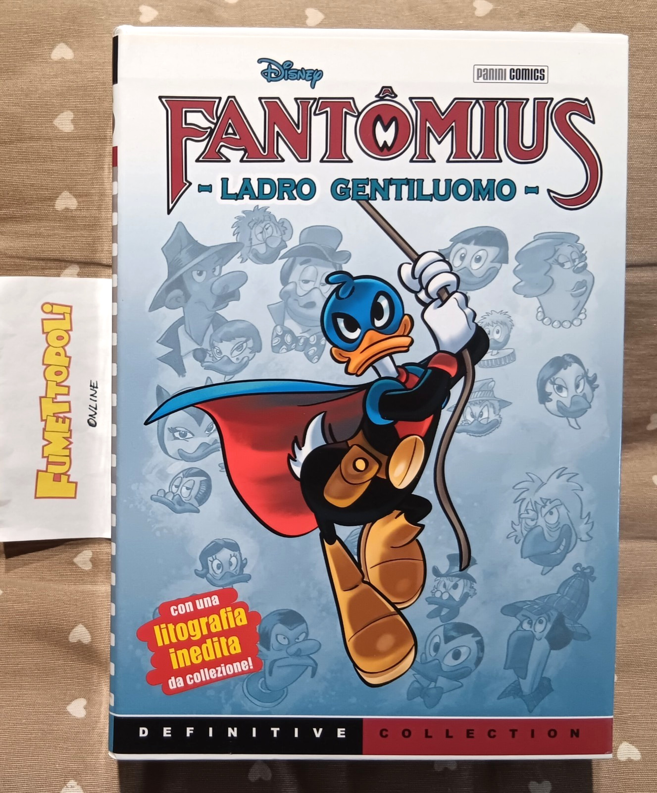 FANTOMIUS Ladro Gentiluomo cofanetto cpl 1/6 + litografia Disney Panini OTTIMO