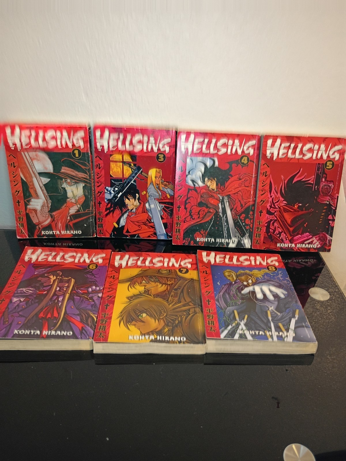 Hellsing Manga Volume 1 3-8 Lotto (7 Libri) Kohta Hirano Dark Horse Vampire Horror