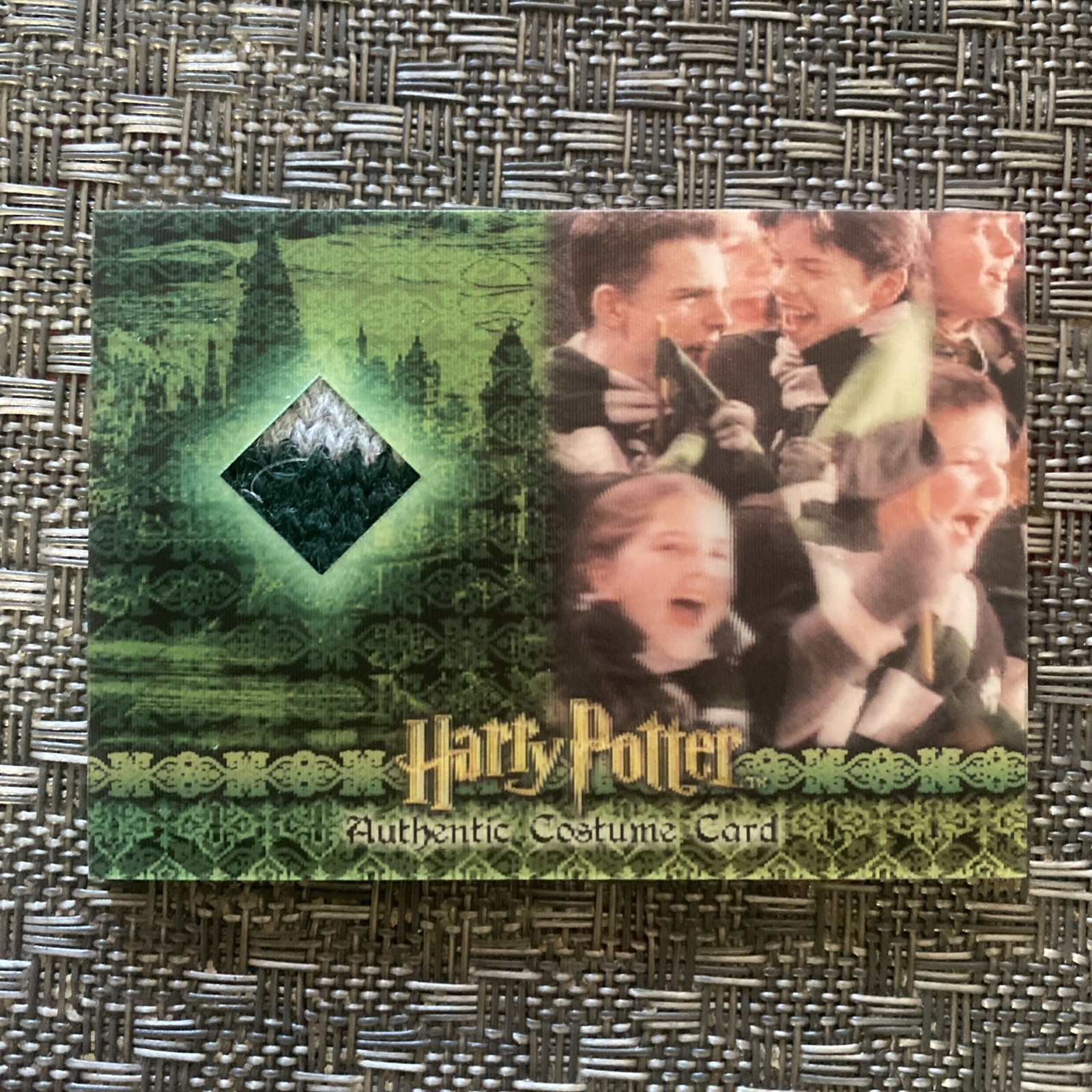 HARRY POTTER 3D SERIES 2 SLYTHERIN STUDENTS COSTUME MATERIAL # 179/400 C2