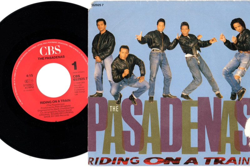 the Pasadenas - riding on a train - a little love 7inch single