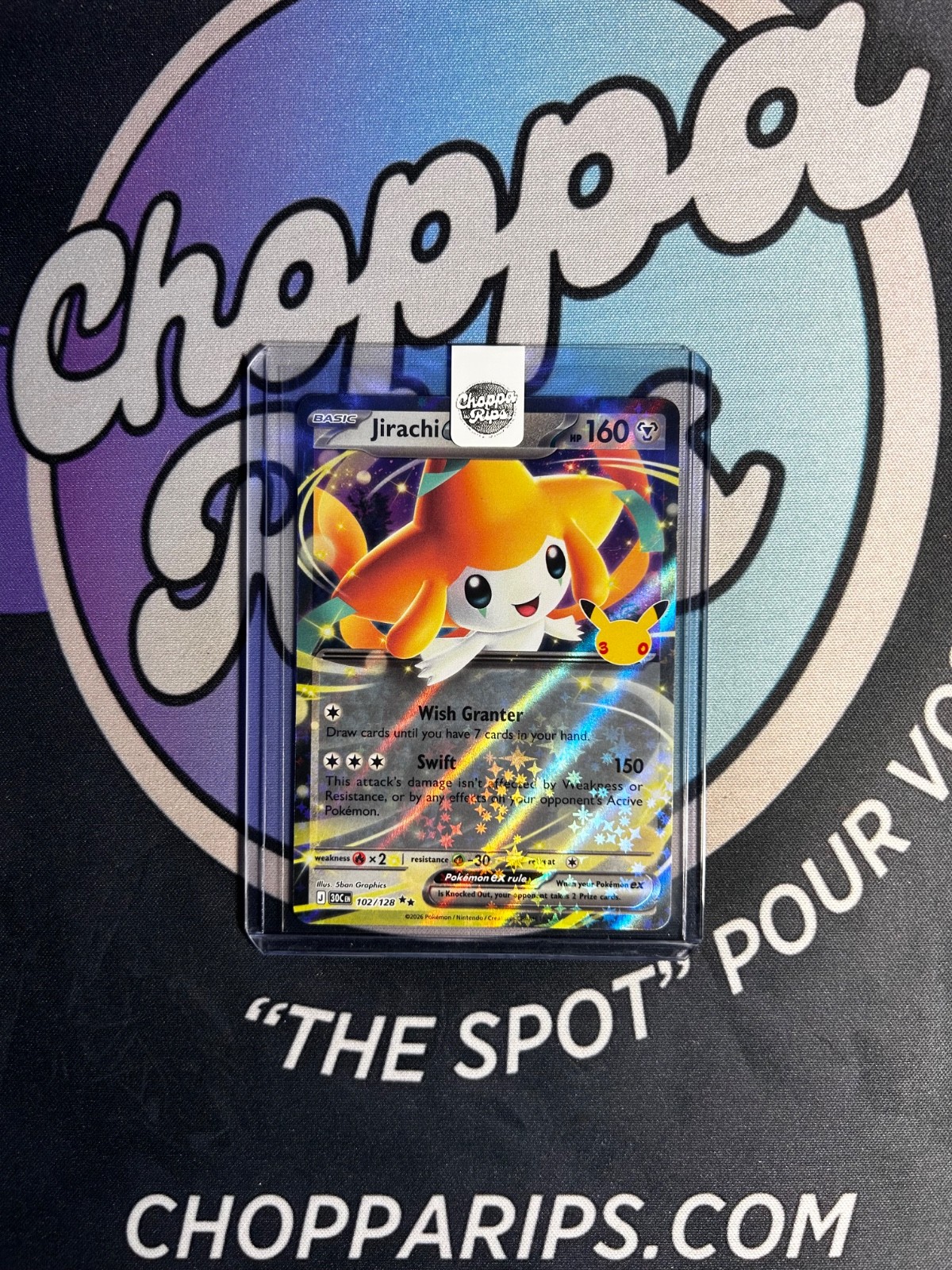 Pokémon 30th Celebration Jirachi EX Double Rare Holo Stamped #102/128