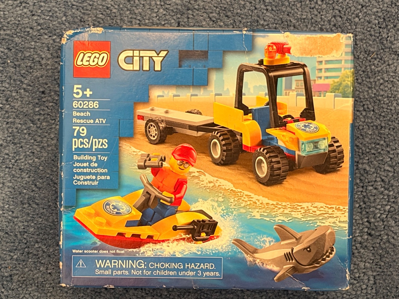 LEGO City 60286 Beach Rescue ATV NEW Damaged Box
