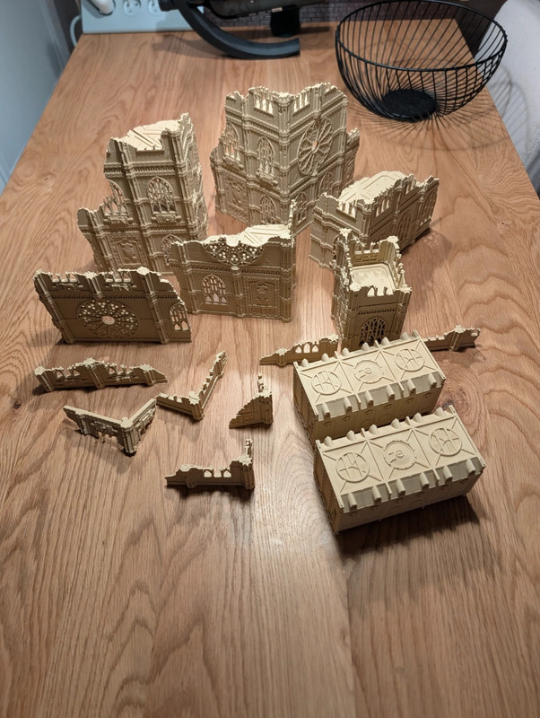 Set V11  complet de ruines gothiques , table de jeu 28mm [904]
