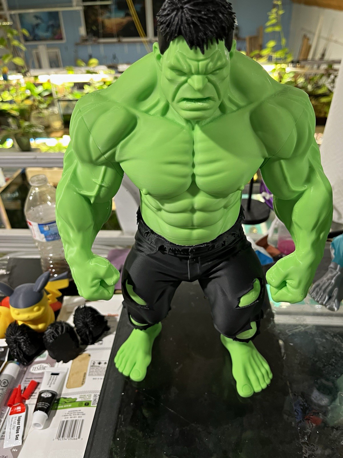 Marvel Hulk Modellino Verde Pantaloni Neri Stampa 3d Heroes 17+ Adulto