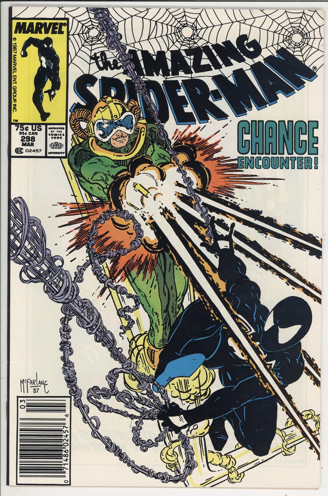 AMAZING SPIDER-MAN  298  NM-/9.2  -  High grade newsstand 1st Eddie Brock!