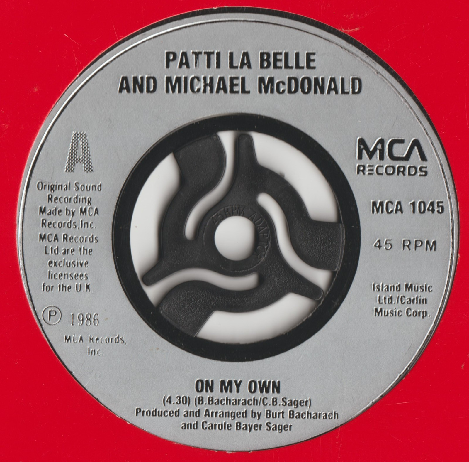 Patti La Belle / Michael McDonald – On My Own - MCA - MCA 1045