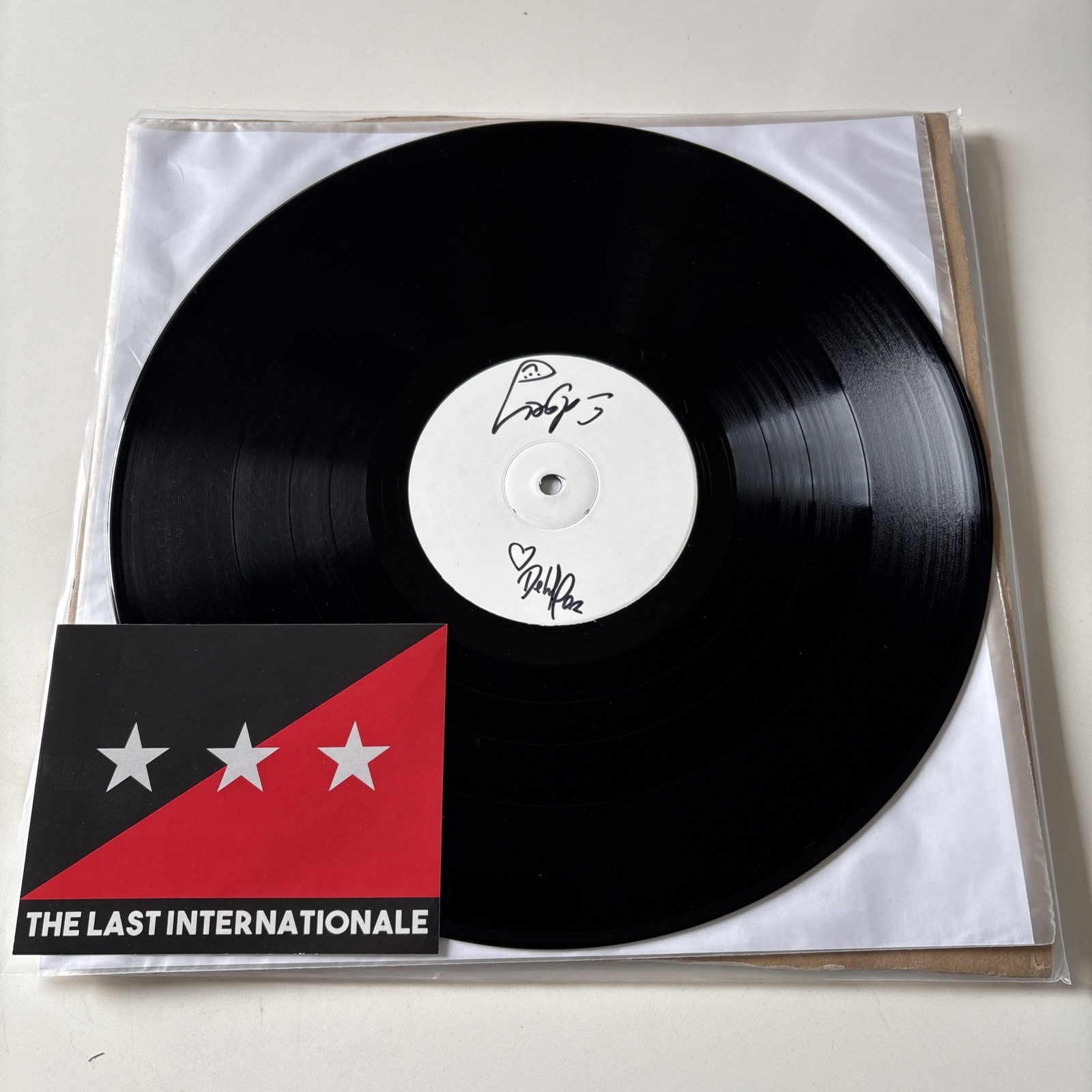 The Last Internationale Signed Test Pressing LP Live At Arda Recorders RARE