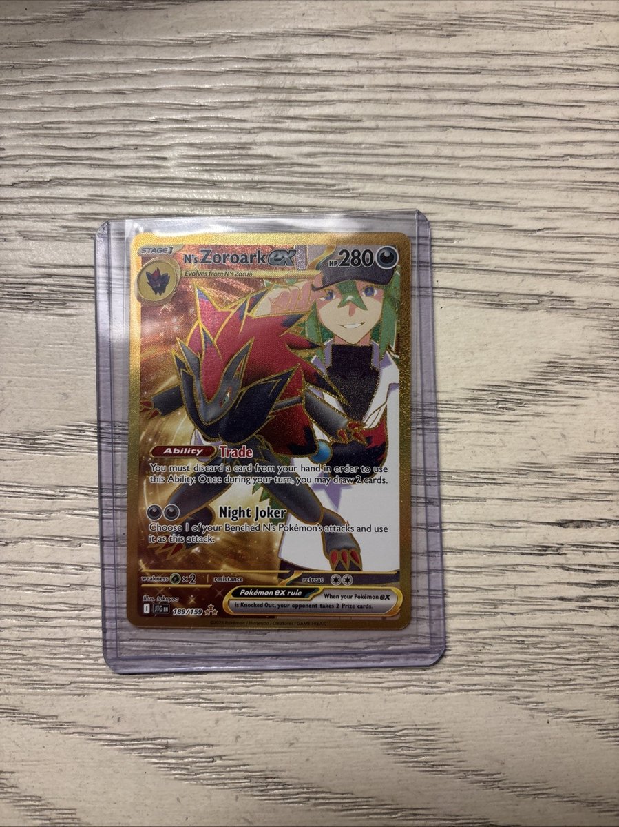 Pokemon Card N's Zoroark ex 189/159 Hyper Rare Journey Together Near Mint