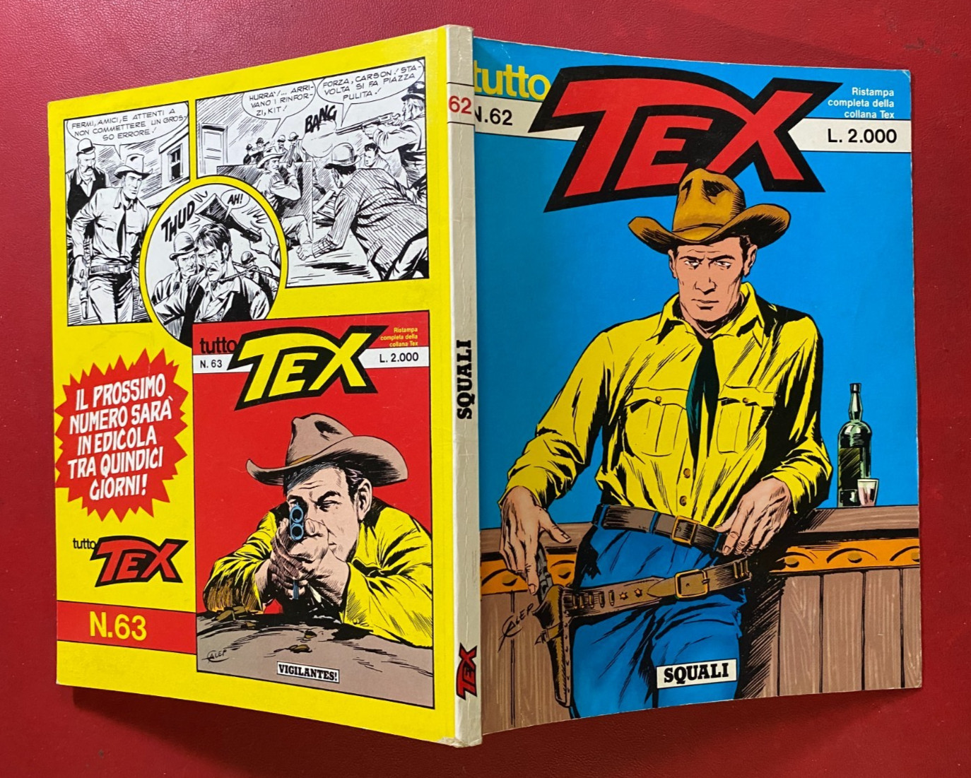 TUTTO TEX n. 62 SQUALI Ed. Sergio Bonelli (1989) Fumetto