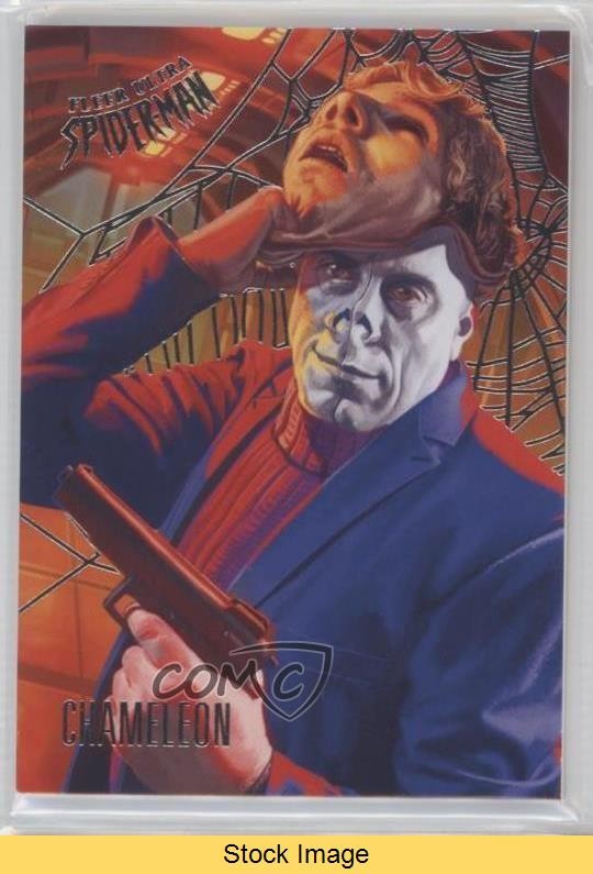 2017 Fleer Ultra Marvel Spider-Man Web Foil Chameleon #69 READ 4le