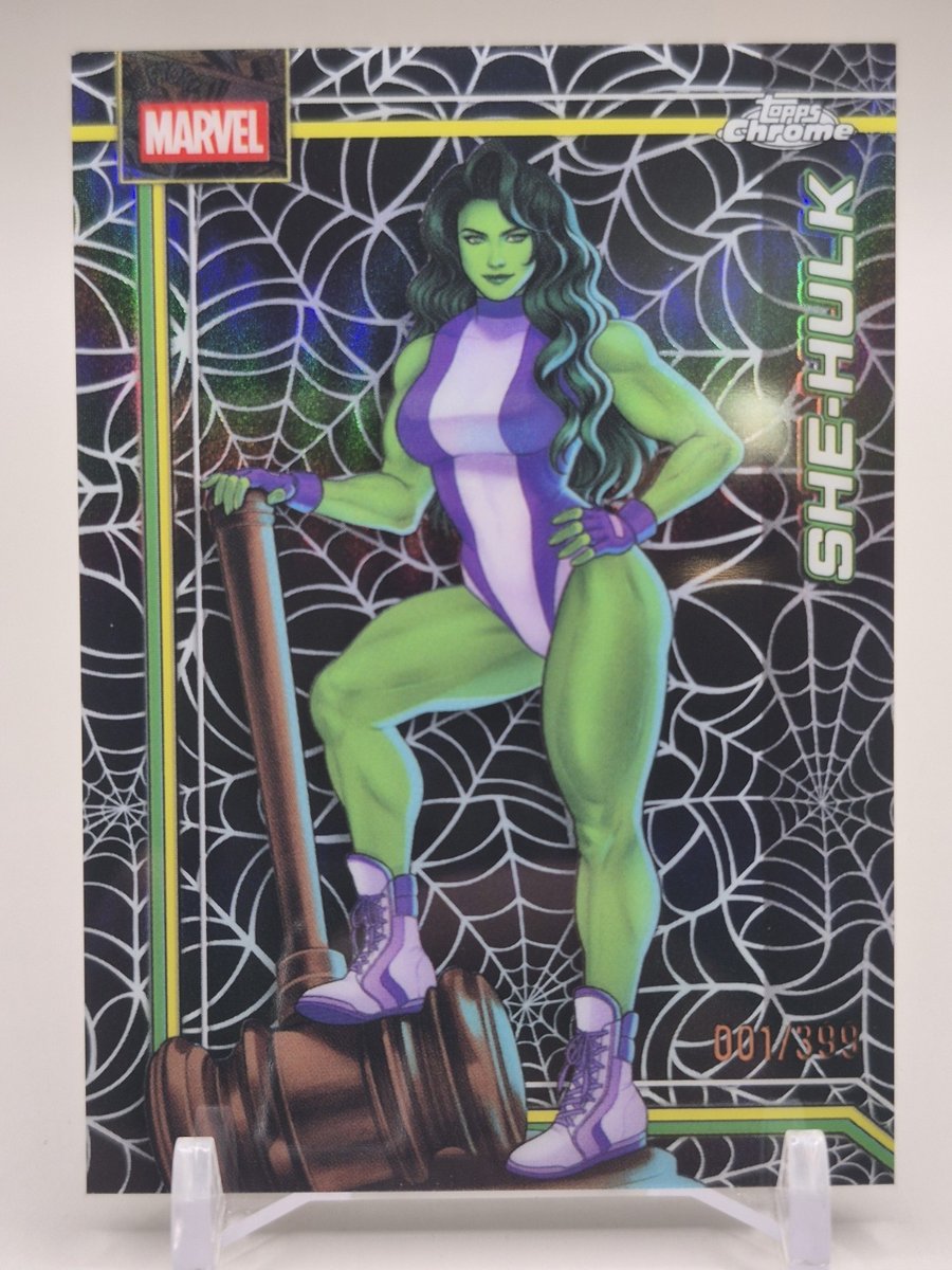 2026 Topps Chrome Marvel She-Hulk rifrattore web 001/399
