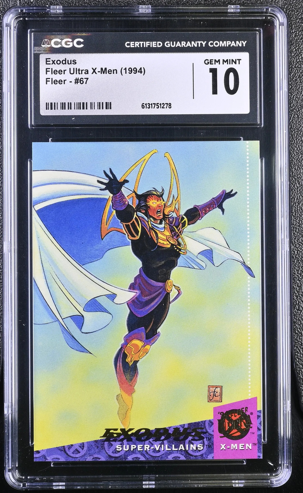 1994 Fleer Ultra X-Men Exodus #67 CGC 10