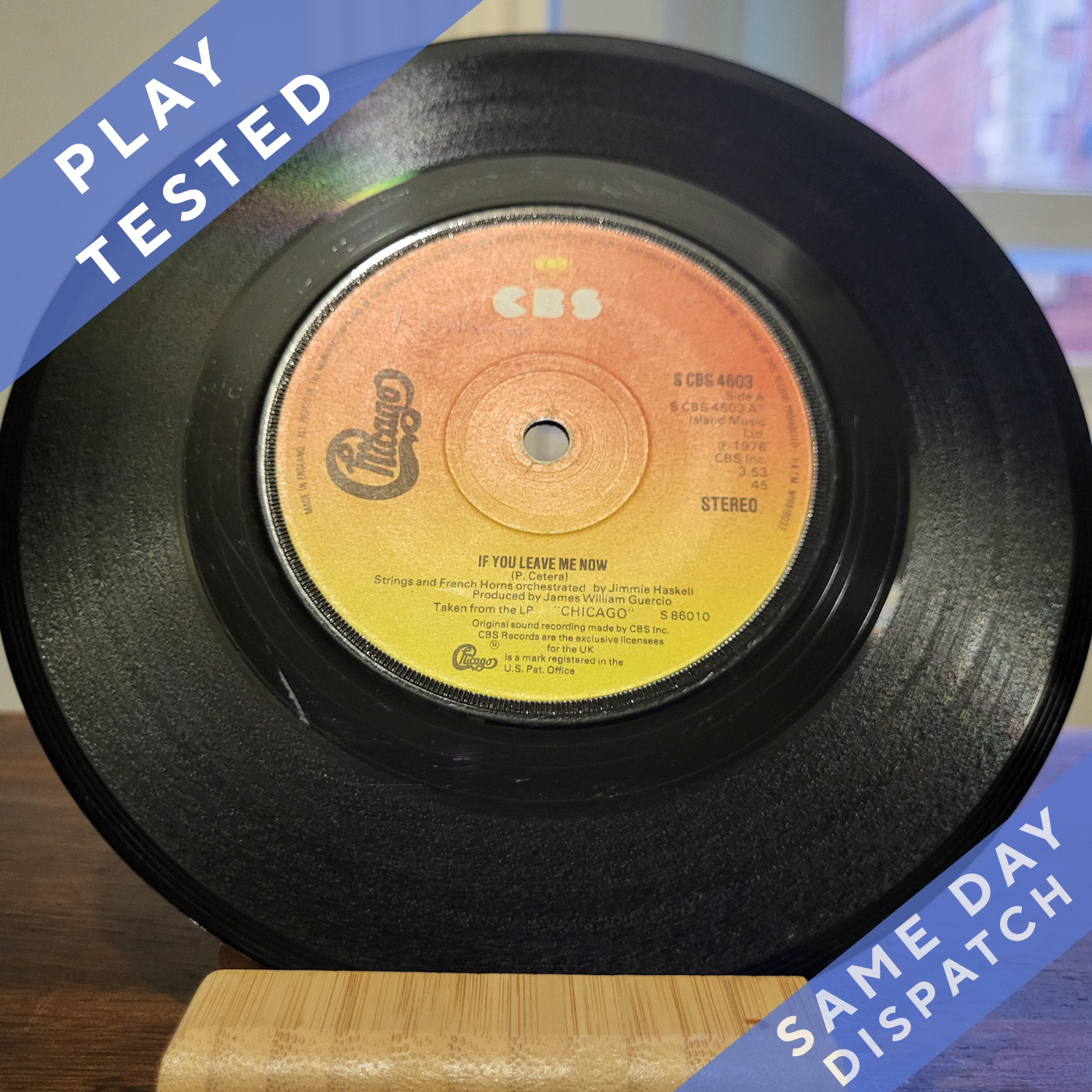 Chicago – If You Leave Me Now (1976) - 7" Vinyl Single - VG - Free P&P