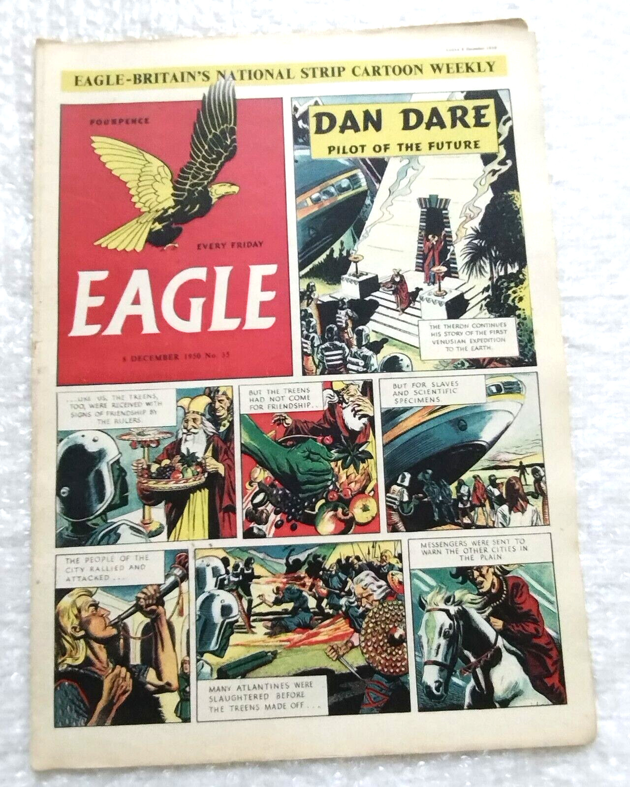 Eagle Comic Vol 1 No 35 8th Dec 1950 - Strip Cartoon Very Good Condition - Rare