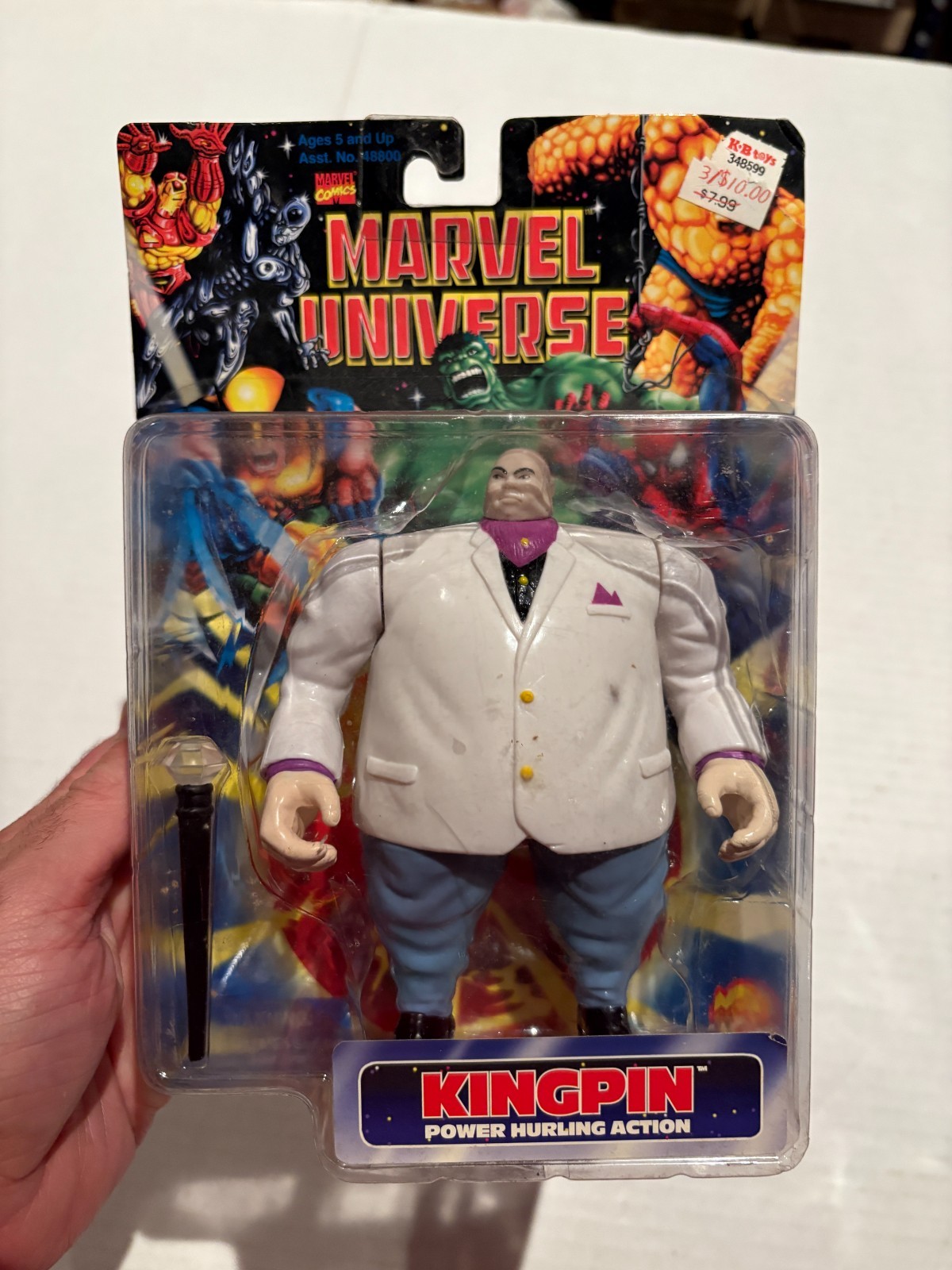 Modellino VINTAGE 1997 Toybiz Marvel Universe KINGPIN SIGILLATO MOC NUOVO