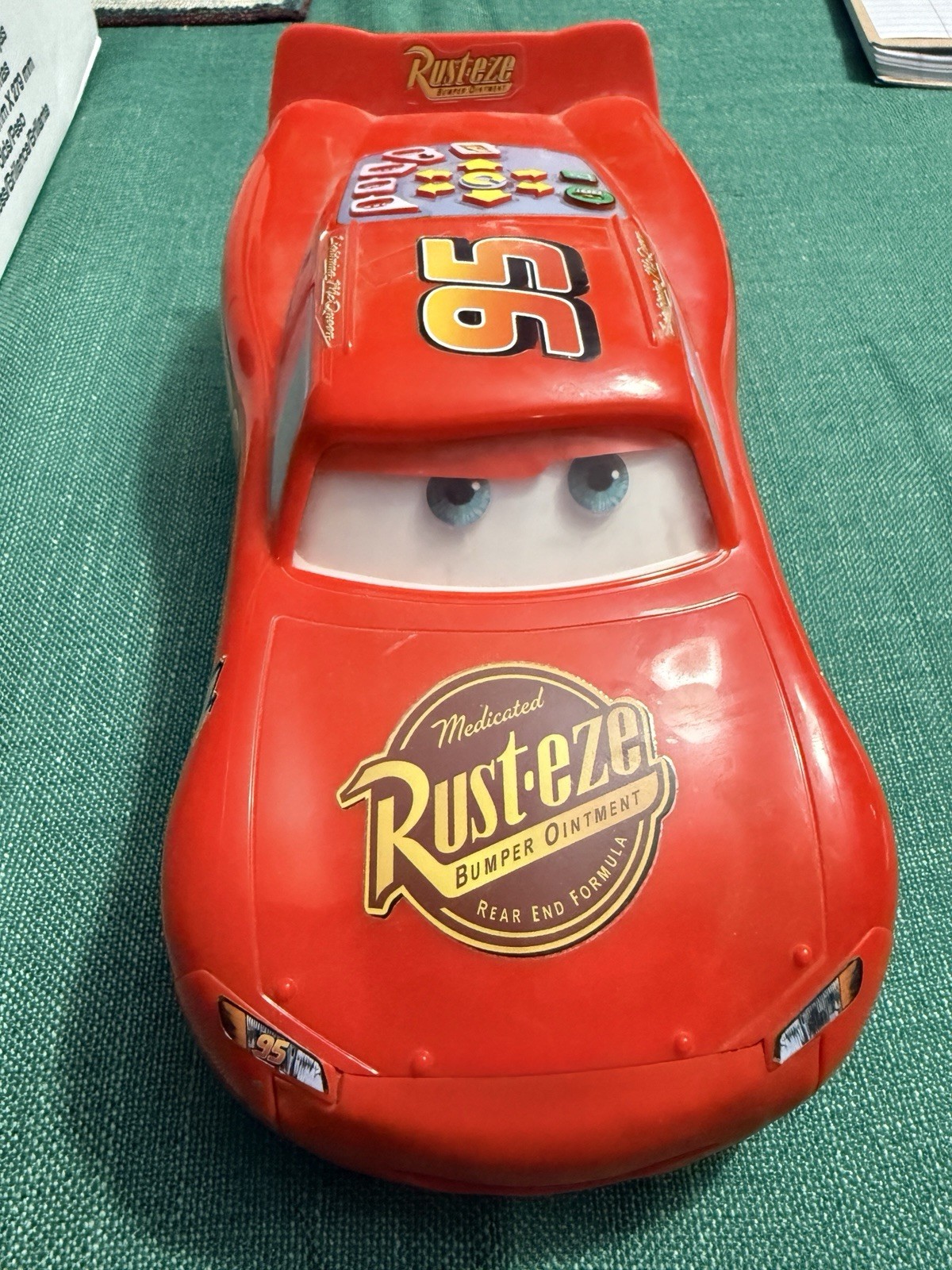 Disney Pixar Cars Fast Talkin' Lightning McQueen Auto Giocattolo Programmabile FUNZIONA RARA